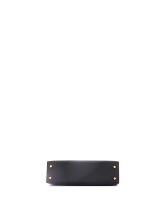 Kelly 20 Handbag Black Epsom with Gold Hardware