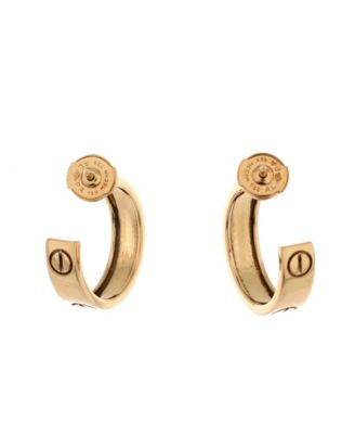  5.5mm Love Hoop Earrings 18K Gold