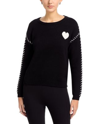 Long Sleeve Crewneck Intarsia Sweater