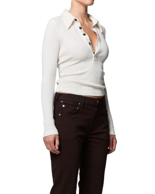 60's Long Sleeve Polo Top