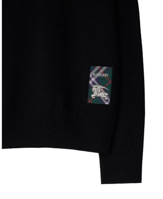 Check Label Wool Sweater