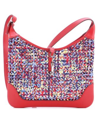 31 Trim Duo Bag Printed Silk and Leather