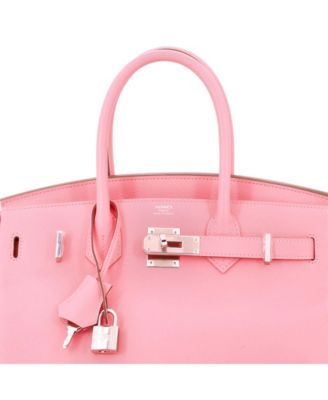 Birkin 30 Handbag Pink Epsom with Palladium Hardware