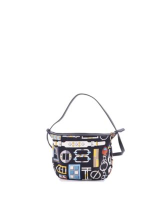 Sursoie To Go Pouch Printed Silk and Leather