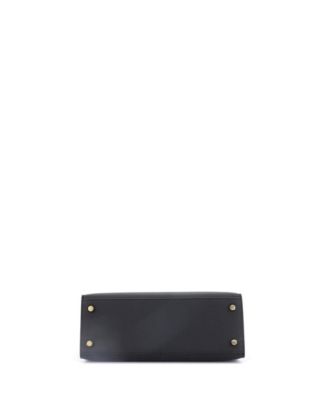 Kelly 25 Handbag Black Epsom with Gold Hardware