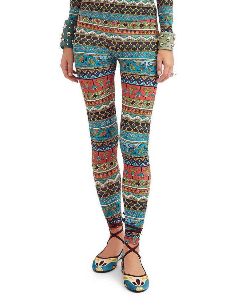 La DoubleJ Leggings in Giza Placee Turquoise