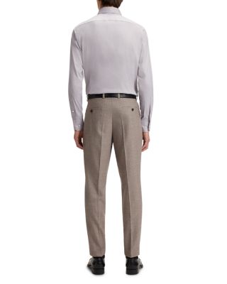 Camel L Hays Slim Fit Kent Collar Button Down Shirt