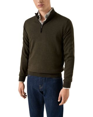 Merino Quarter Zip Knit Sweater