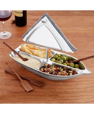  Rowboat Serving Bowl with Napkin Holder