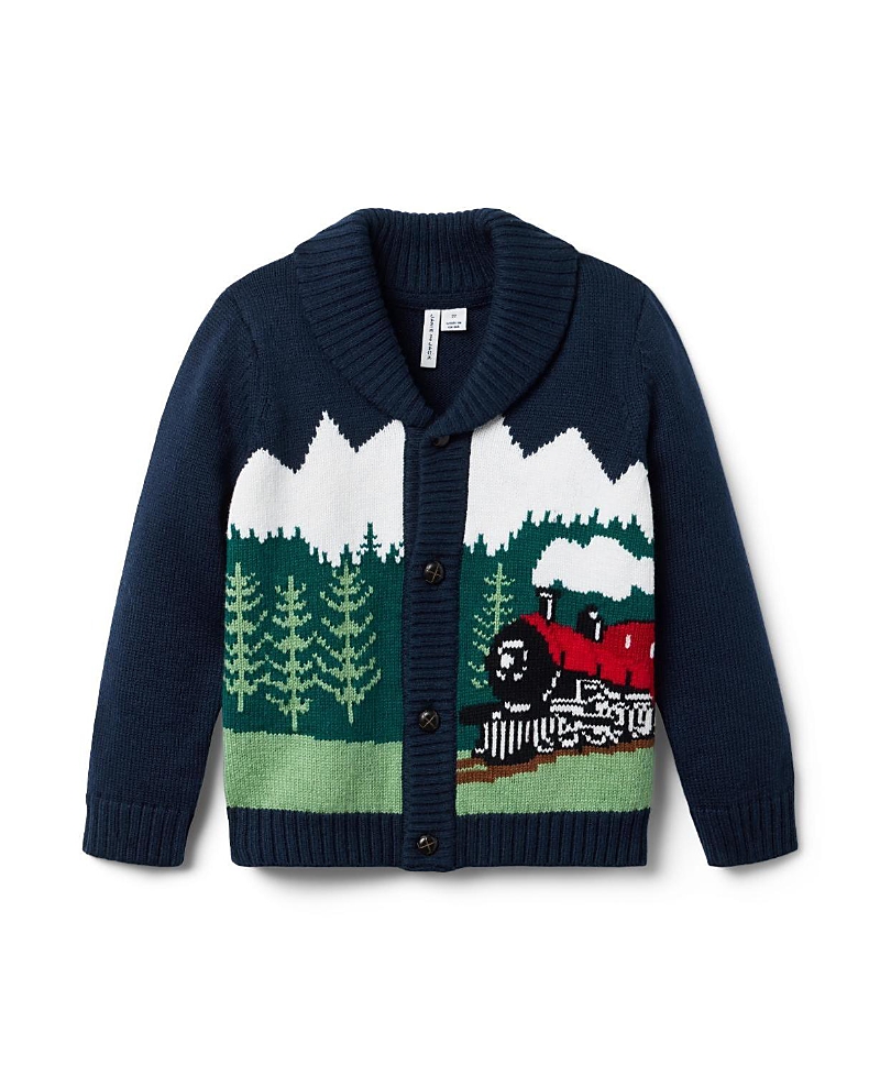 Janie and Jack Unisex The Train Cardigan