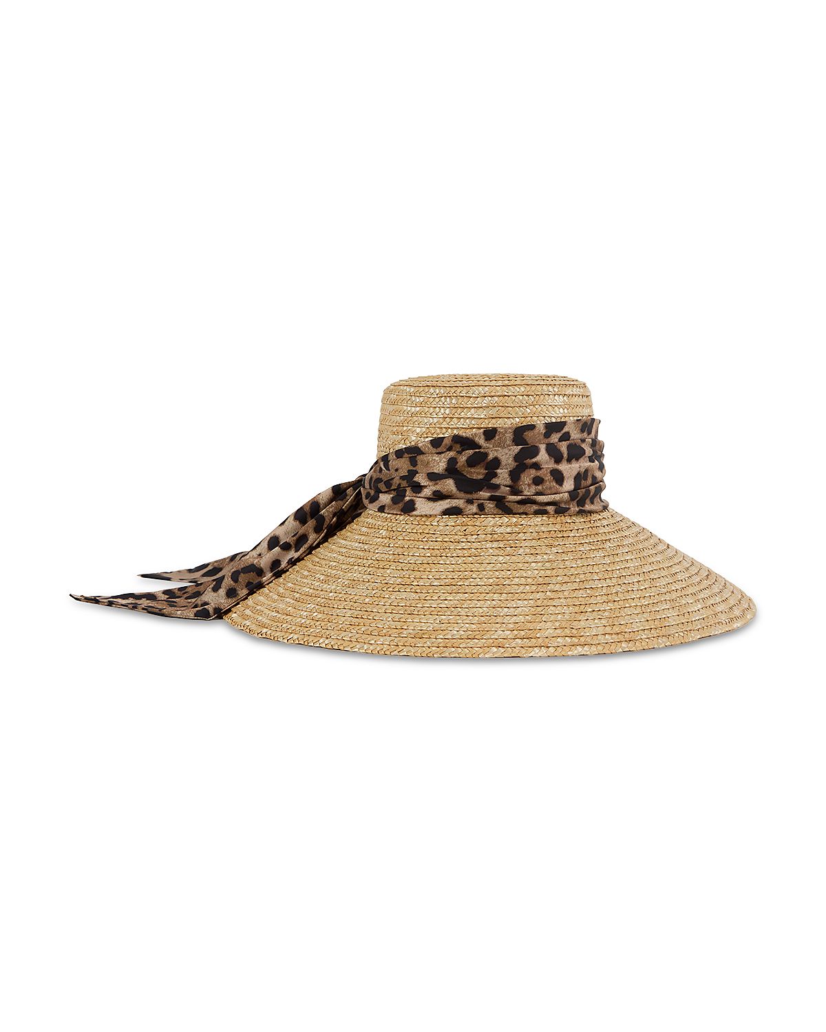 Eugenia Kim Mirabel Satin Scarf Straw Sun Hat