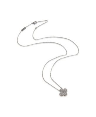 Vintage Alhambra 18k White Gold Pendant