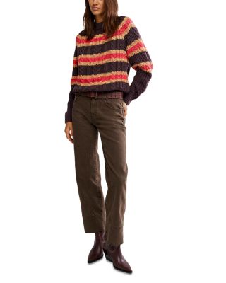 Frankie Cable Striped Sweater