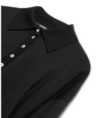  Relaxed Polo Knit Sweater