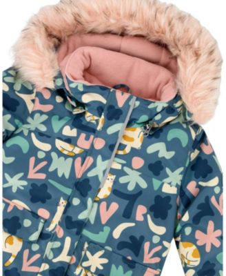  Girls' Two-Piece Discover Snowsuit with Cat Printed Jacket - Little Kid, Big Kid