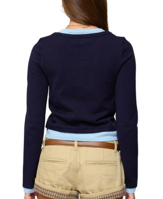 Marthie Layered Knit V Neck Top