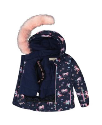  Girls' Two-Piece Play Snowsuit with Jacket and Solid Pant - Little Kid