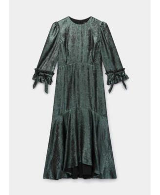  Women's Metallic Midi Dress