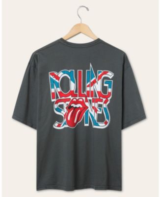  Unisex The Rolling Stones UK Flag Oversized Tee