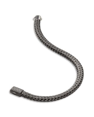 Men's Dark Silver Icon Heritage Link Bracelet