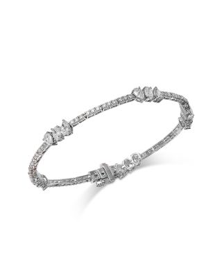 Luxe Collection Certified Lab Grown Diamond Flexible Bracelet in 14K White Gold, 4.75 tcw