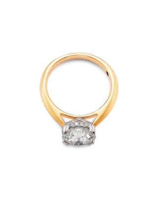 Luxe Collection Certified Lab Grown Diamond Engagement Ring in 18K Yellow Gold, 3.15 tcw
