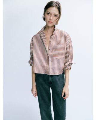 Marin Cropped Stripe Shirt