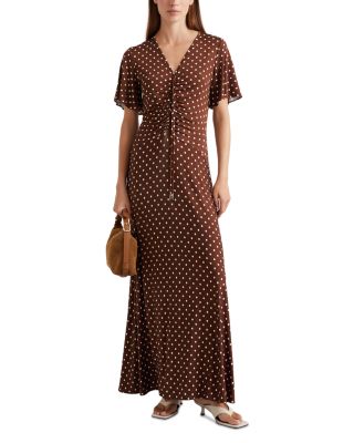 Teca Ruched Maxi Dress