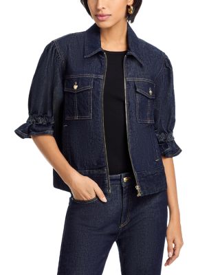 Holly Denim Jacket & Stevie Straight Jeans in Indigo Noir