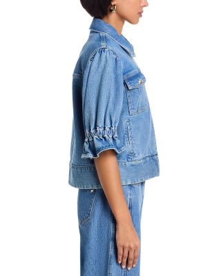 Holly Denim Jacket & Betsy Wide Leg Jeans in Blue Mirage
