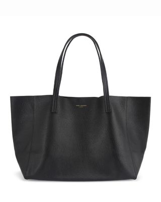 Violet Large Leather Shopper Tote