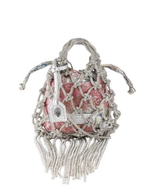 Mini Macram&eacute; Crystal Bag