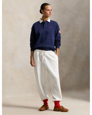 Team USA Polo Collar Fleece Pullover