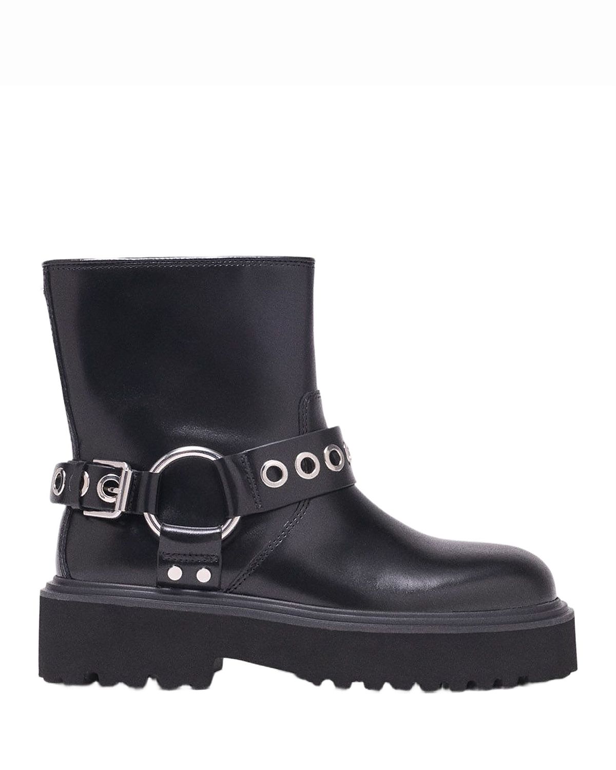 Maje Women's Leather Biker Boots
