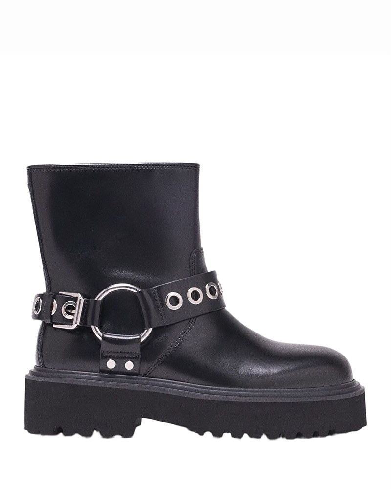 Maje Women's Leather Biker Boots