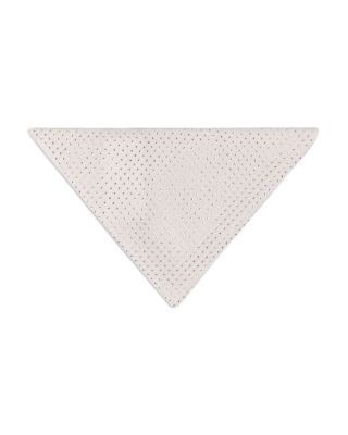 Rhinestone Embellished Wool Triangle Scarf 