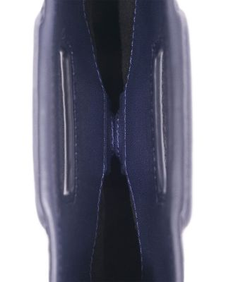 Miss M Mini Fringed Blue Leather Crossbody Bag