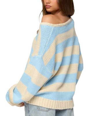 Tracie Striped Oversized Sweater
