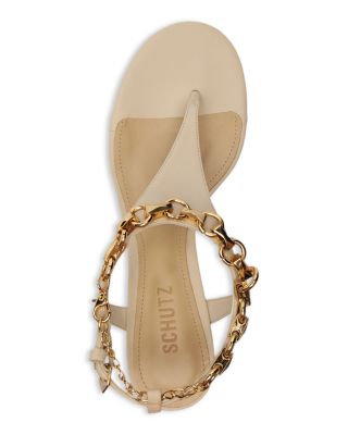 Women's Lys Leather Wedge Thong Sandals