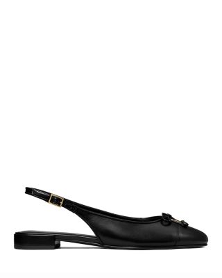 Women's Cap Toe Slingback Ballet Flats