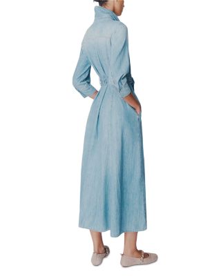 Belted Denim Shirtdress