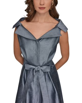 Belted Fit-and-Flare Dress