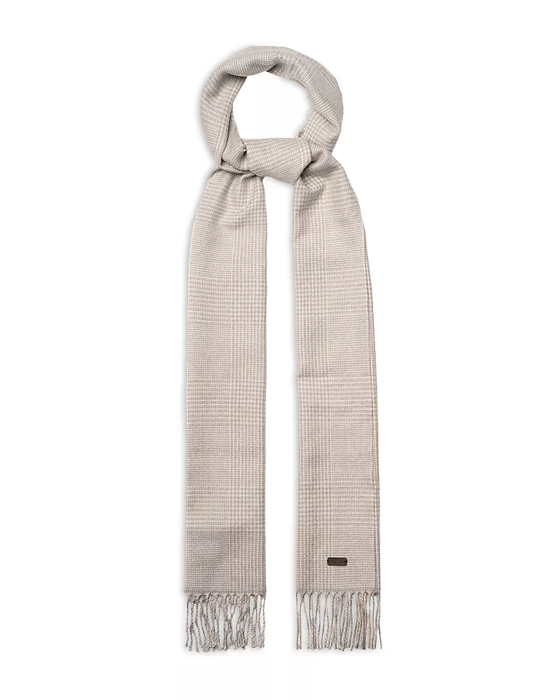 Eton Check Merino Wool Scarf