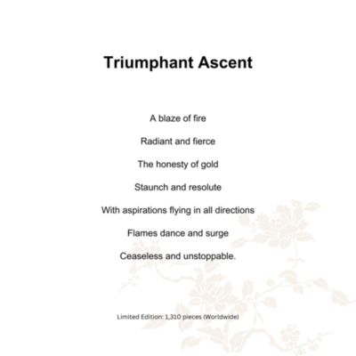 Triumphant Ascent Limited Edition Crystal Glass Sculpture