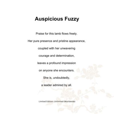 Ruyi's Twelve Blessings Auspicious Fuzzy Crystal Glass Sculpture