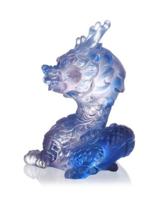 Ruyi's Twelve Blessings The Divine Dragon Soars Crystal Glass Sculpture