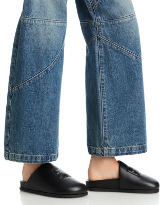 Women's Label Mule Flats