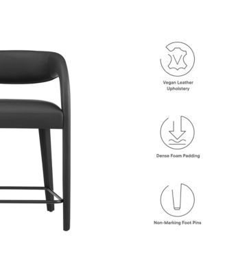 Pinnacle Faux Leather Counter Stool, Set of 2