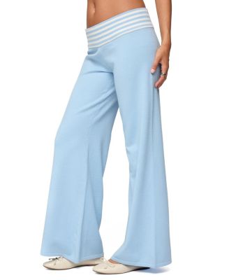  Clarisse Stripey Flared Knit Pants