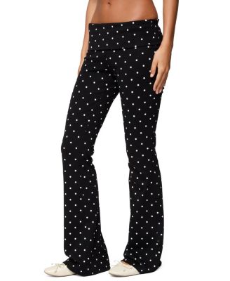 Daliya Polka Dot Fold Over Pants